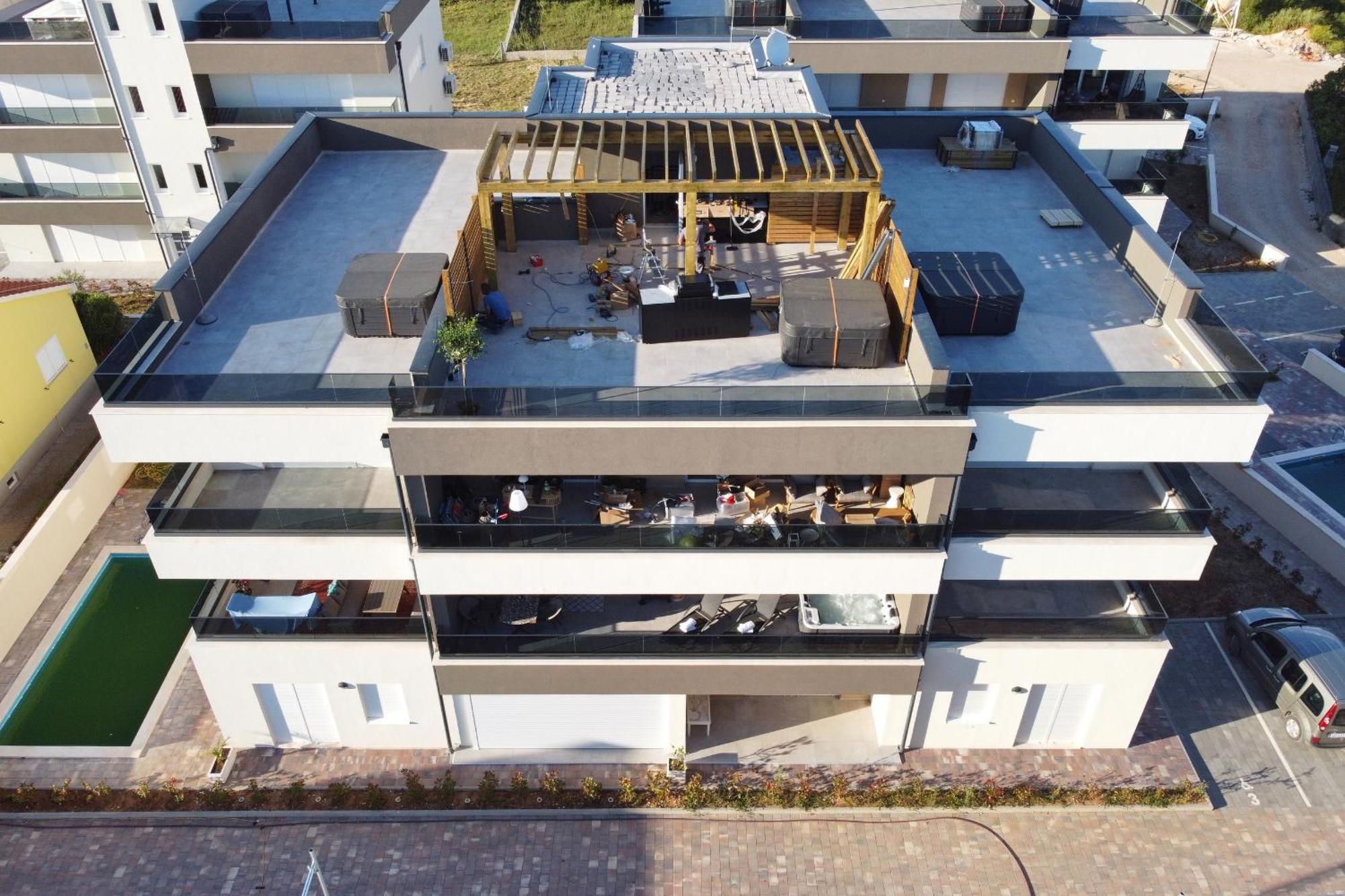 Apartment Relex With Pool & Jacuzzi Privlaka  Dış mekan fotoğraf